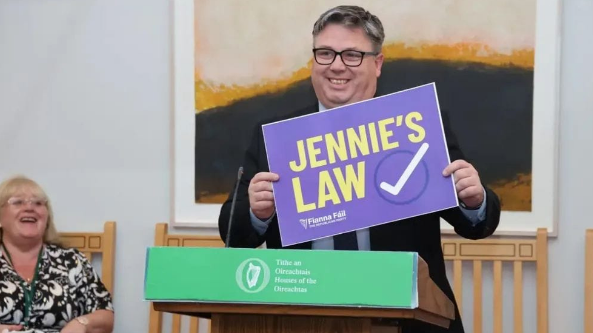 Welcoming the Passing of Jennie's Law by Dáil