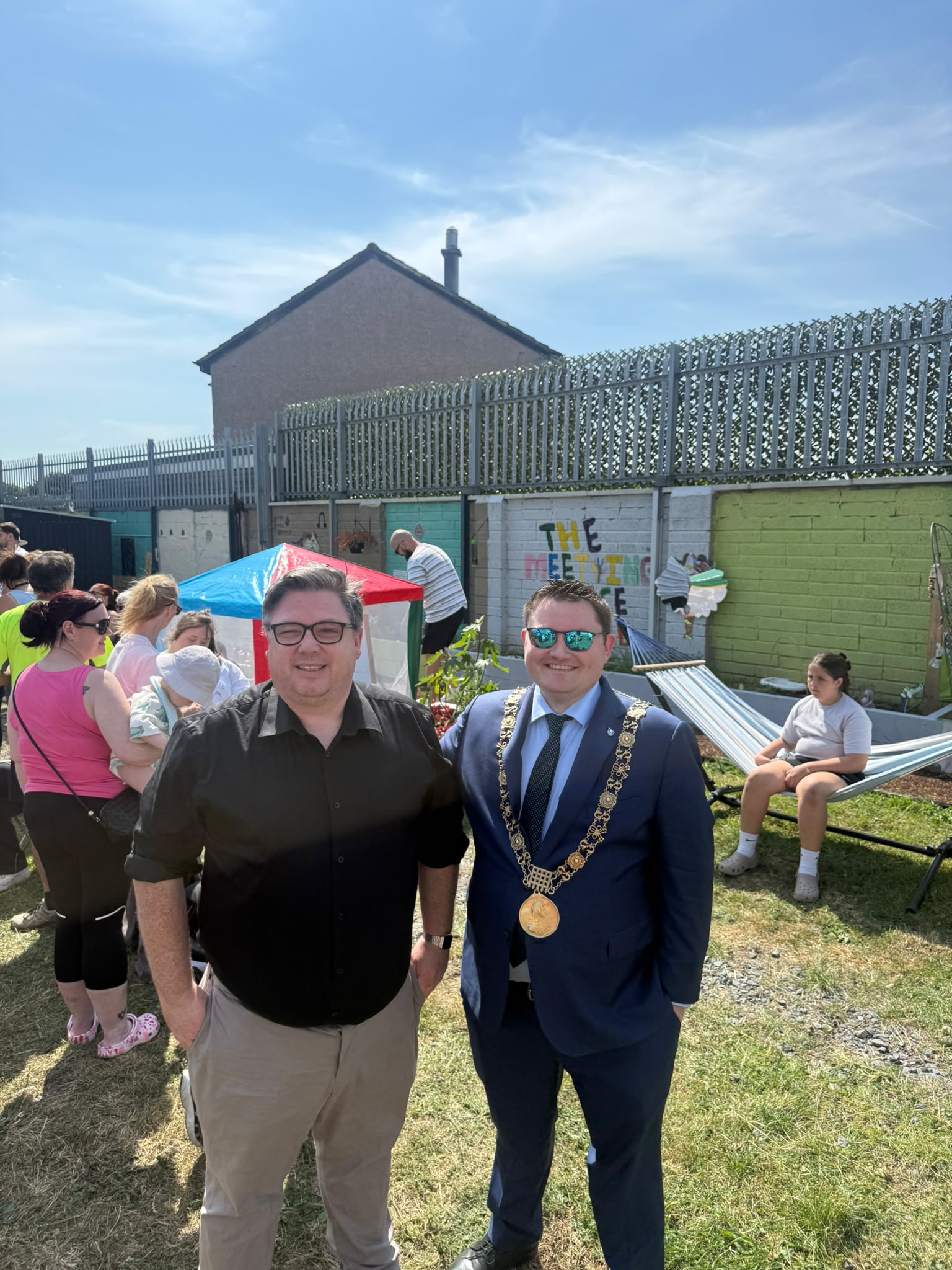 Meeting Place Arch Club's new sensory and allotment space in Greenview Allotments