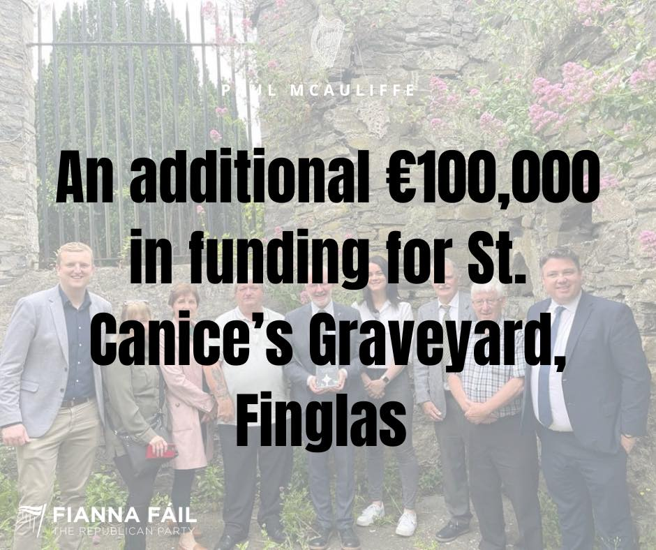 Additional funding for St. Canice's Graveyard, Finglas